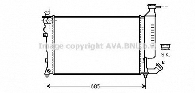 AVA QUALITY COOLING cn2259 -  Радиатор, охлаждение двигателя